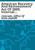 American_recovery_and_reinvestment_act_of_2009__internal_control_pilot_project__state_of_Colorado_financial_audit_fiscal_year_ended_June_30__2009